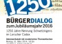 31.3. – Bürgerdialog zu 1250-Jahr-Feiern