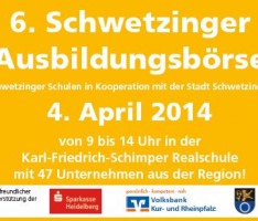 4. April – „6. Schwetzinger Ausbildungsbörse