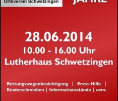 Jubiläum: 130 Jahre DRK Schwetzingen wird im Juni gefeiert