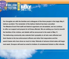 Fredericksburg unter Schock: 2 Tote, 1 Vermißter bei Heißluftballon-Absturz