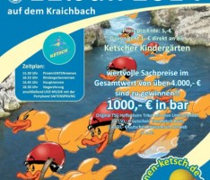 12. Juli – 5. Ketscher Entenrennen steht bevor.