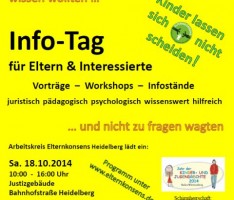 18. Oktober – „Kinder lassen sich nicht scheiden“