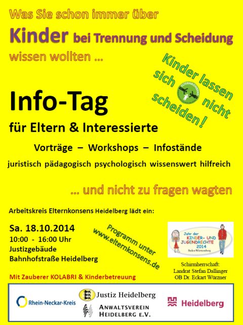 18. Oktober – „Kinder lassen sich nicht scheiden“
