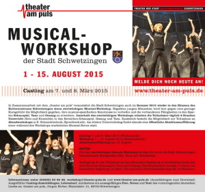 Plakat A3 Musicalworkshop 2015