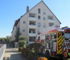 Küchenbrand im Dachgeschoss