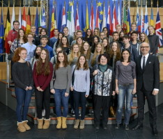 Hebelschüler erleben europäischen Alltag in Straßburg