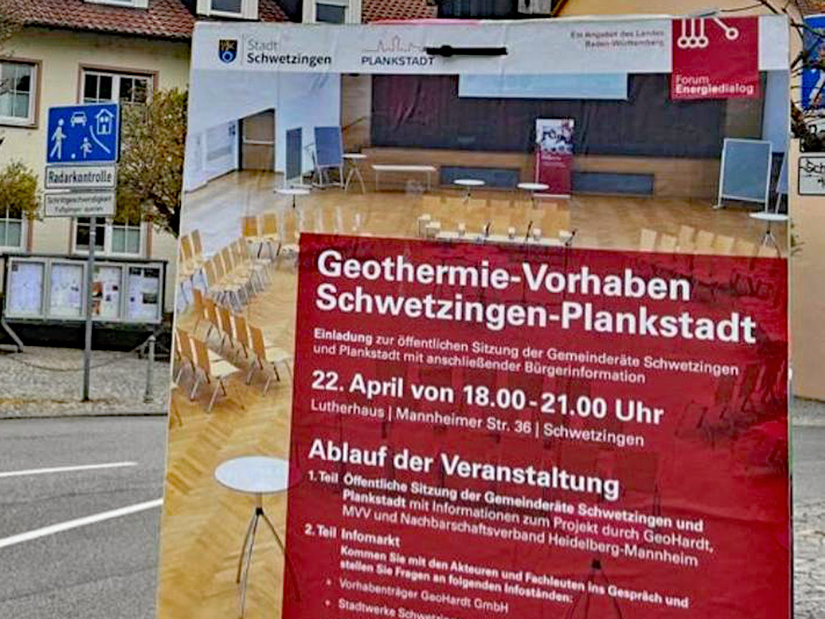 Einladung zur Infoveranstaltung Geothermievorhaben Schwetzingen-Plankstadt am 22. April 2026