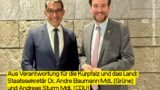 Voller Einsatz für die Kurpfalz und das Land: Dr. Andre Baumann und Andreas Sturm