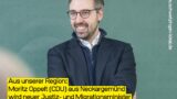 Vom bitteren Wahlabend ins Kabinett: Moritz Oppelt wird Justizminister
