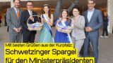 Schwetzinger Spargelhoheiten bringen „weißes Gold“ in den Landtag
