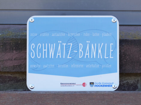 Hockenheimer „Schwätz-Bänkle“: Ein Ort für Begegnung und Austausch